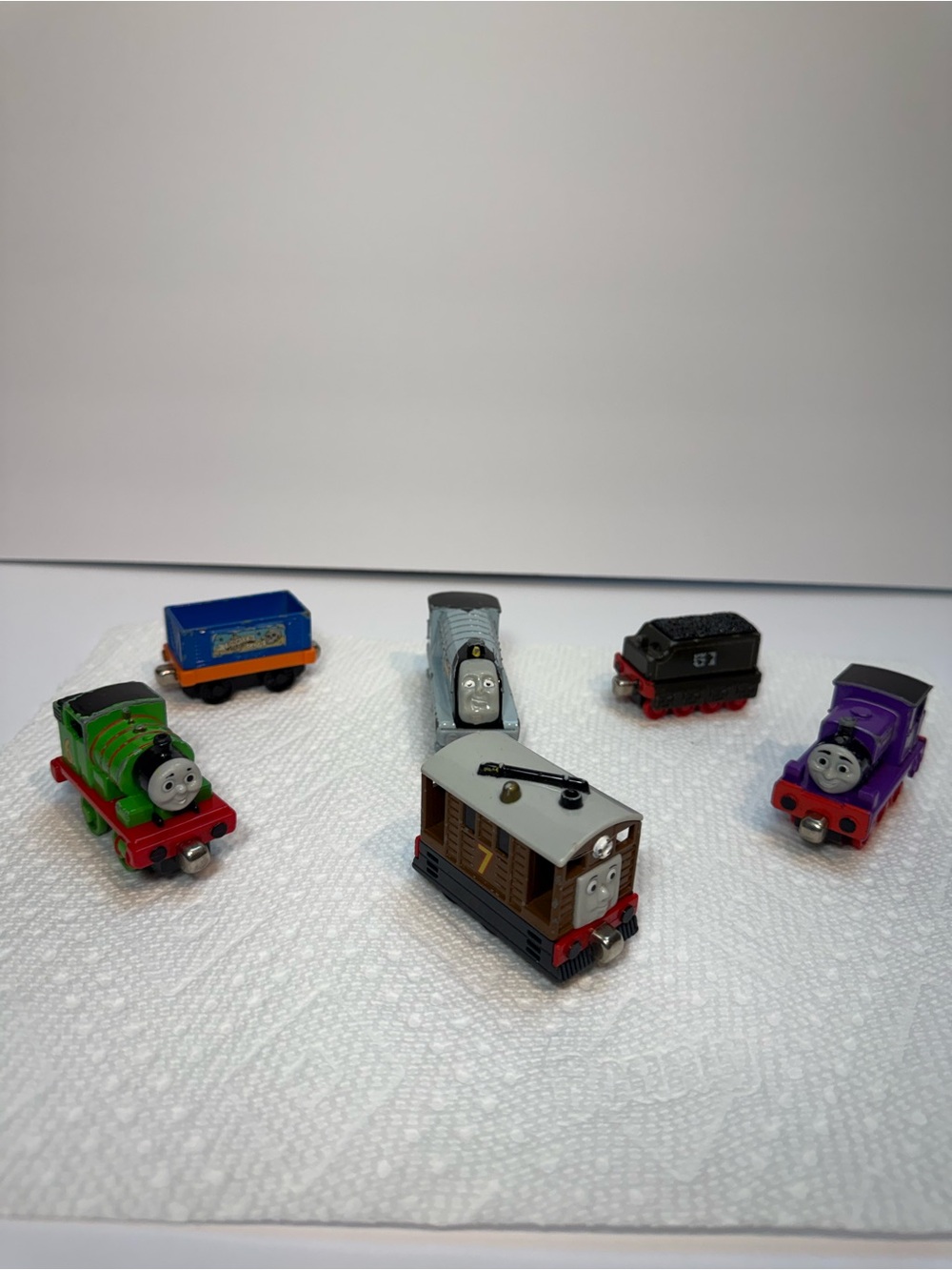 Set of 6 Thomas the Train Cars 2004/09 - Charlie/Toby/Spencer/Percy ETC